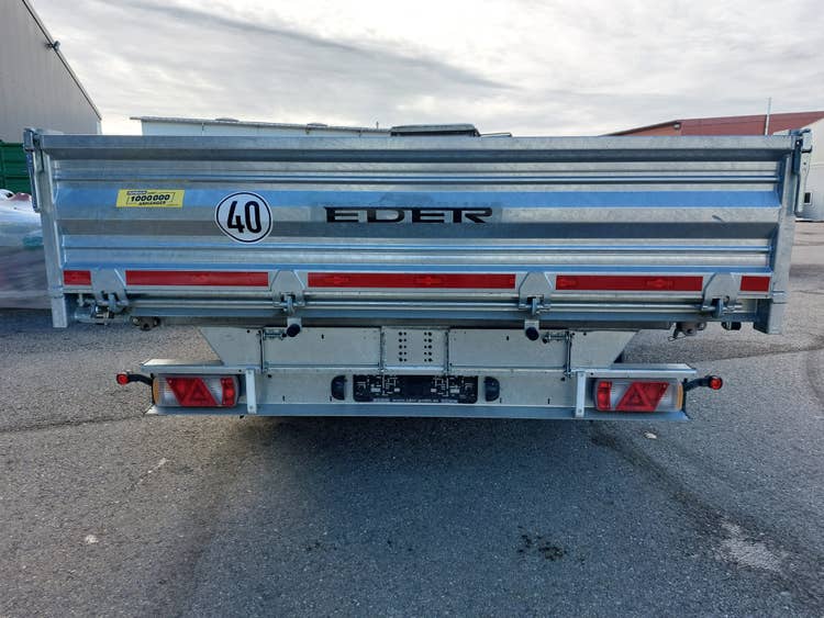 HTK 105024-L Dreiseitenkipper Tandem aufgekippt von hinten