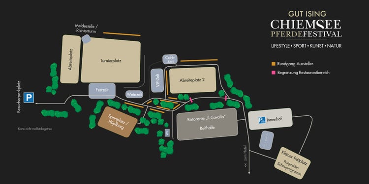 Lageplan Chiemsee Pferdefestival